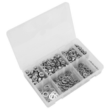 Sealey Stainless Steel Nut and Washer Assortment 500pc M5-M10