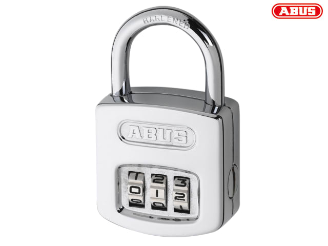 ABUS Mechanical 160/50 50mm Steel Case Die-Cast Body Combination Padlock (4-Digit) Carded