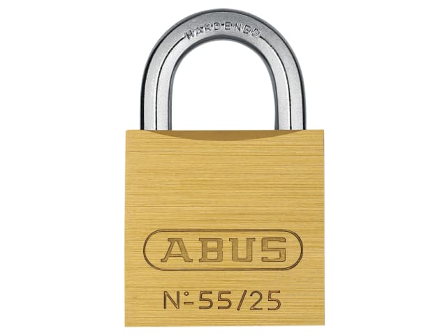 ABUS Mechanical 55/25mm Brass Padlock Carded