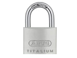 ABUS Mechanical 64TI/35mm TITALIUM Padlock Keyed Alike KA6356