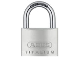 ABUS Mechanical 64TI/60mm TITALIUM Padlock Keyed Alike KA6607