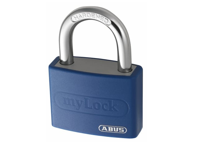 ABUS Mechanical T65AL/40mm My Lock Aluminium Padlock Blue Keyed Alike 6401