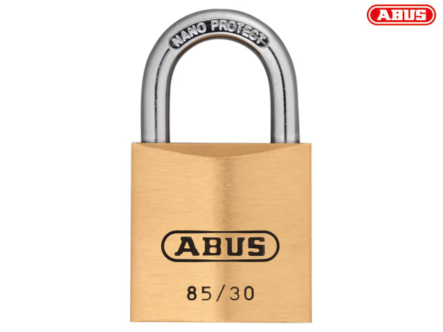 ABUS Mechanical 85/30mm Brass Padlock Carded