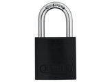 ABUS Mechanical 72/40mm Aluminium Padlock Black Keyed Alike TT00260