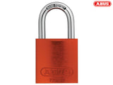 ABUS Mechanical 72/40mm Aluminium Padlock Orange Keyed Alike TT02767