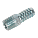 Sealey Screwed Tailpiece Male 1/4"BSPT - 3/8" Hose Pack of 5
