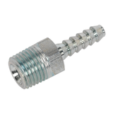 Sealey Screwed Tailpiece Male 1/4"BSPT - 3/16" Hose Pack of 5