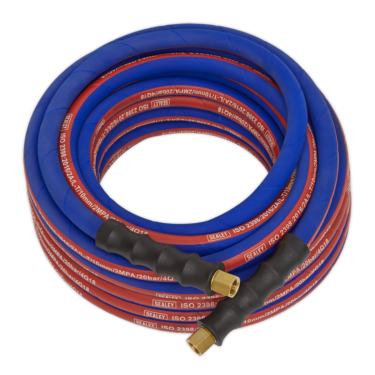 Sealey Air Hose 10m x Ø8mm with 1/4"BSP Unions Extra-Heavy-Duty