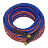 Sealey Air Hose 10m x Ø8mm with 1/4"BSP Unions Extra-Heavy-Duty