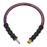 Sealey Air Leader Hose 600mm x Ø10mm with Tailpiece & 1/4"BSP Union