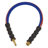 Sealey Air Leader Hose 600mm x Ø8mm with Tailpiece & 1/4"BSP Union