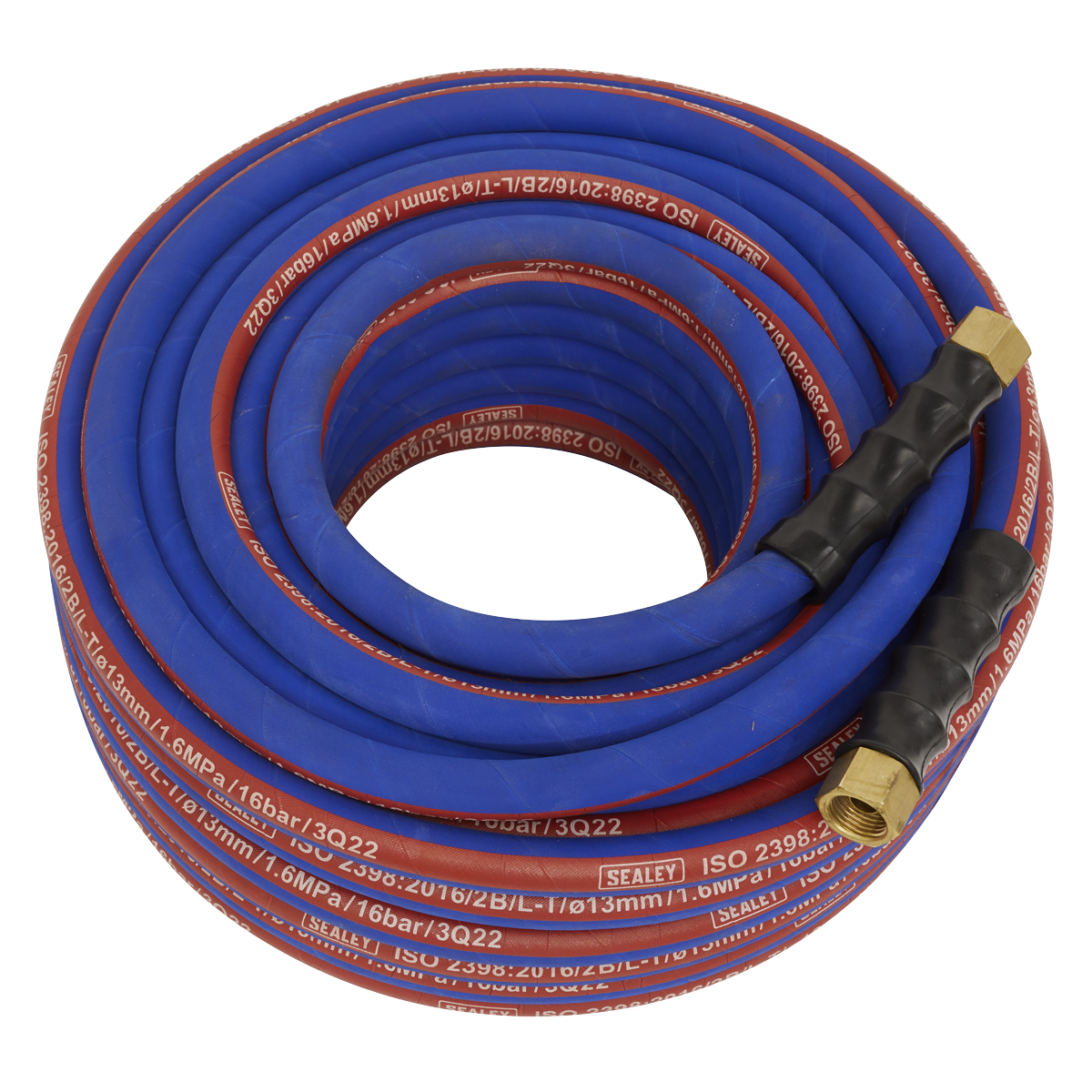 Sealey Air Hose 30m x Ø13mm with 1/2"BSP Unions Extra-Heavy-Duty