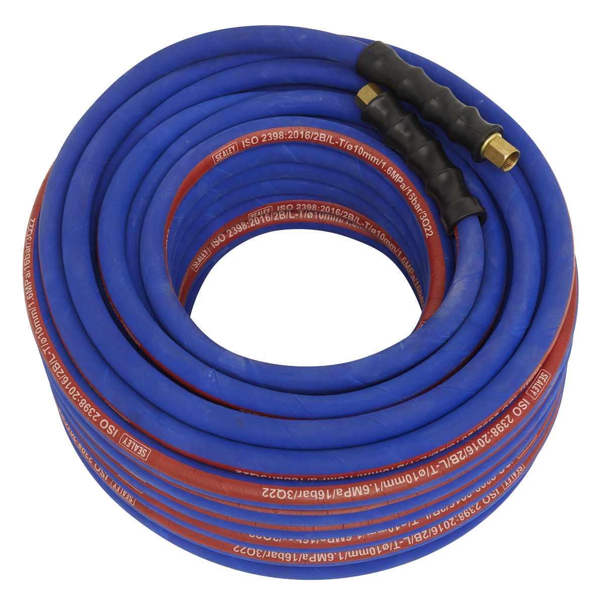 Sealey Air Hose 30m x Ø10mm with 1/4"BSP Unions Extra-Heavy-Duty