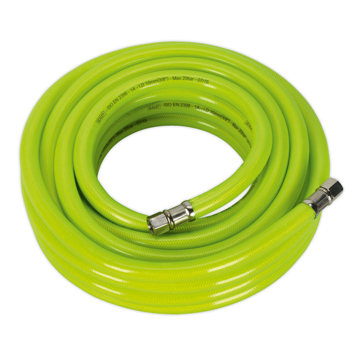 Sealey Air Hose High-Visibility 10m x Ø10mm with 1/4"BSP Unions