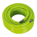 Sealey Air Hose High-Visibility 15m x Ø10mm with 1/4"BSP Unions