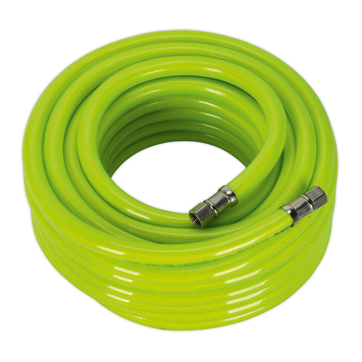 Sealey Air Hose High-Visibility 15m x Ø10mm with 1/4"BSP Unions