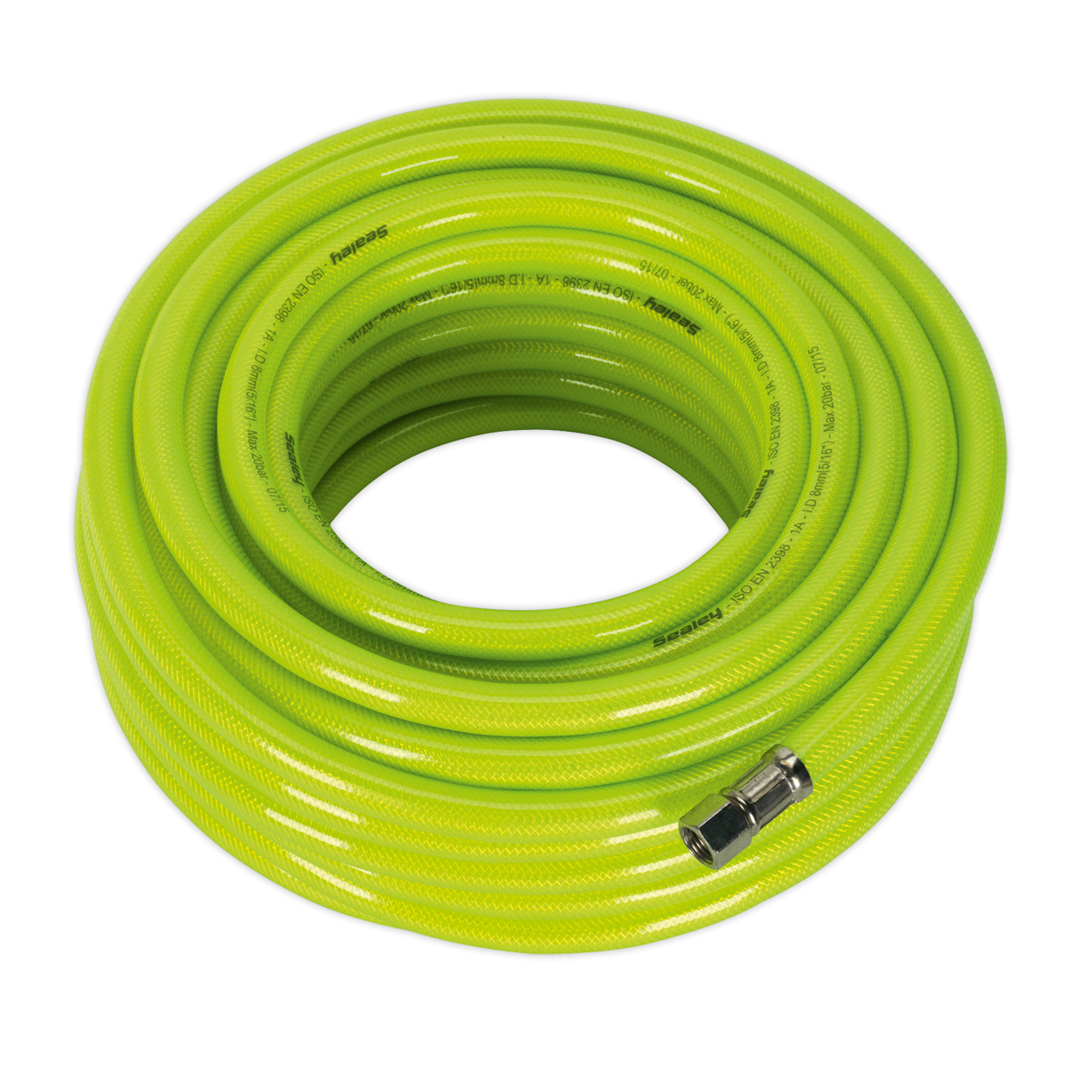 Sealey Air Hose High-Visibility 20m x Ø8mm with 1/4"BSP Unions