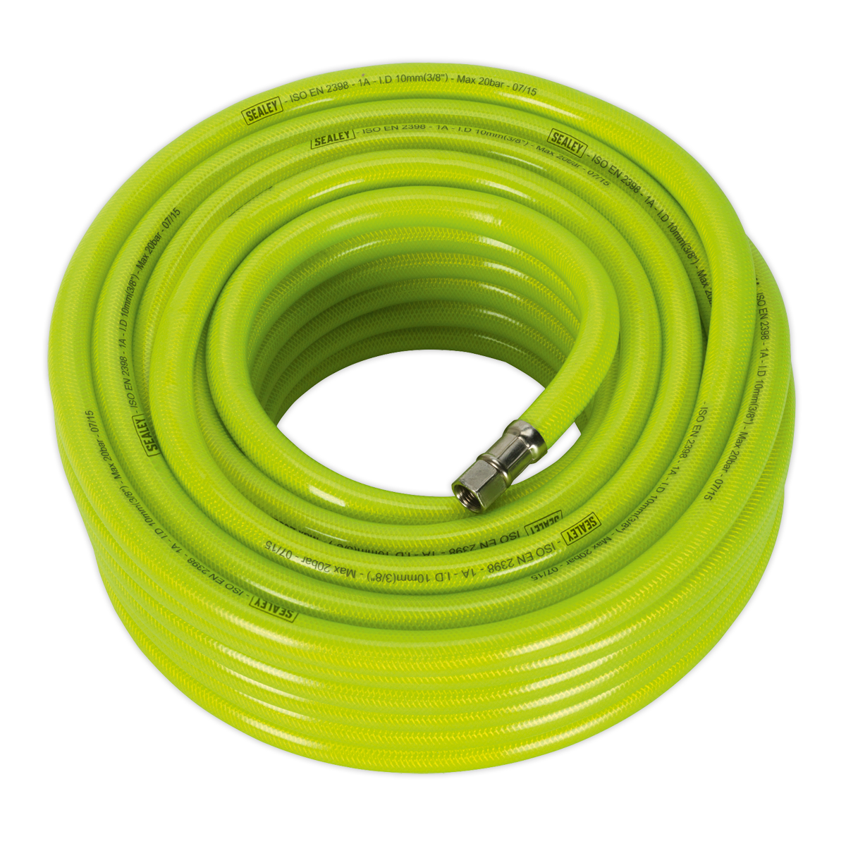 Sealey Air Hose High-Visibility 20m x Ø10mm with 1/4"BSP Unions