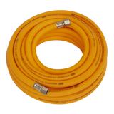 Sealey Air Hose 10m x Ø10mm Hybrid High-Visibility with 1/4"BSP Unions