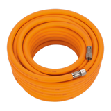 Sealey Air Hose 15m x Ø8mm Hybrid High-Visibility with 1/4"BSP Unions