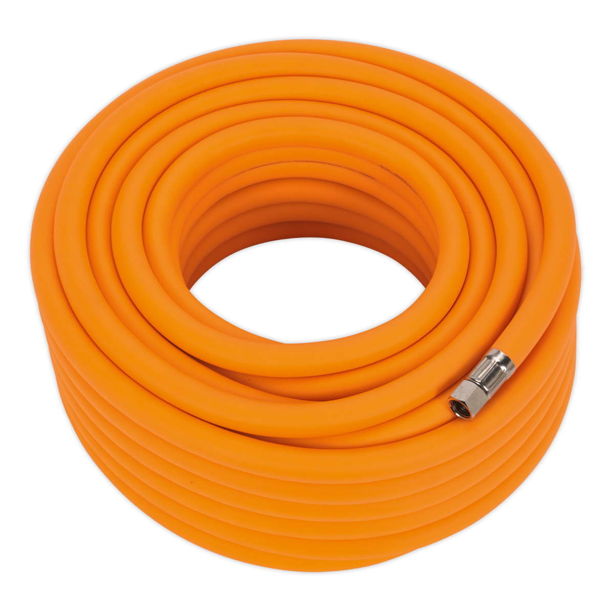 Sealey Air Hose 20m x Ø10mm Hybrid High-Visibility with 1/4"BSP Unions