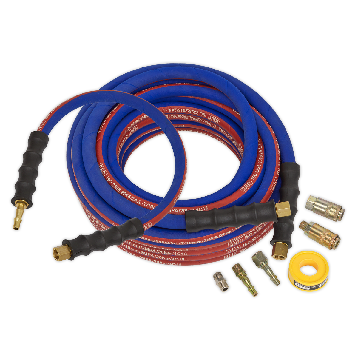 Sealey Air Hose Kit Extra-Heavy-Duty 15m x Ø10mm with Connectors