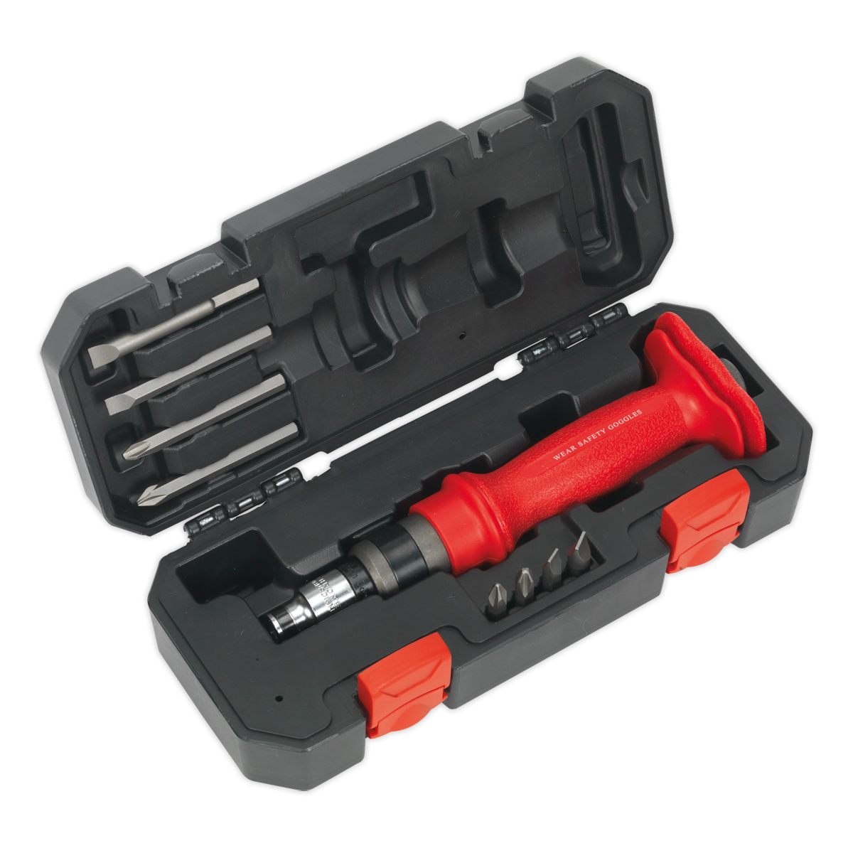 Sealey Impact Driver Set 10pc Heavy-Duty Protection Grip