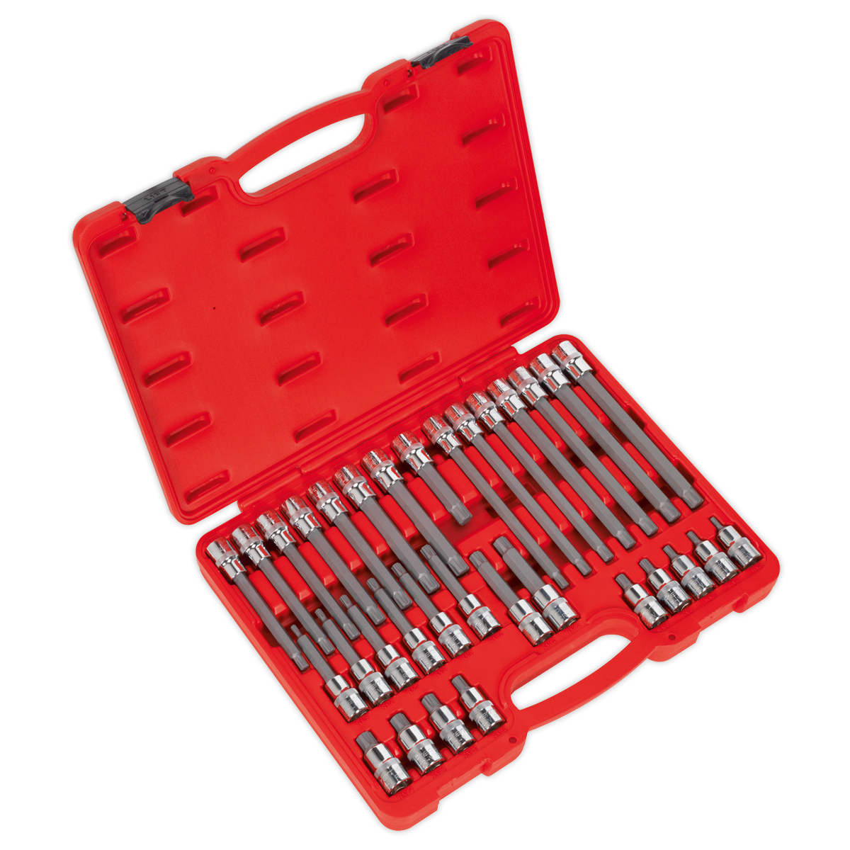 Sealey Ribe Socket Bit Set 32pc 1/2"Sq Drive