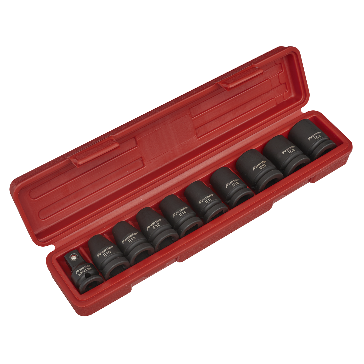 Sealey Impact TRX-Star* Female Socket Set 10pc 1/2"Sq Drive