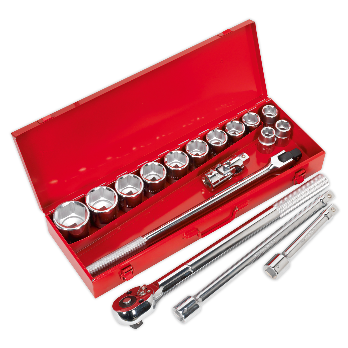 Sealey Socket Set 17pc 3/4"Sq Drive WallDrive® Metric