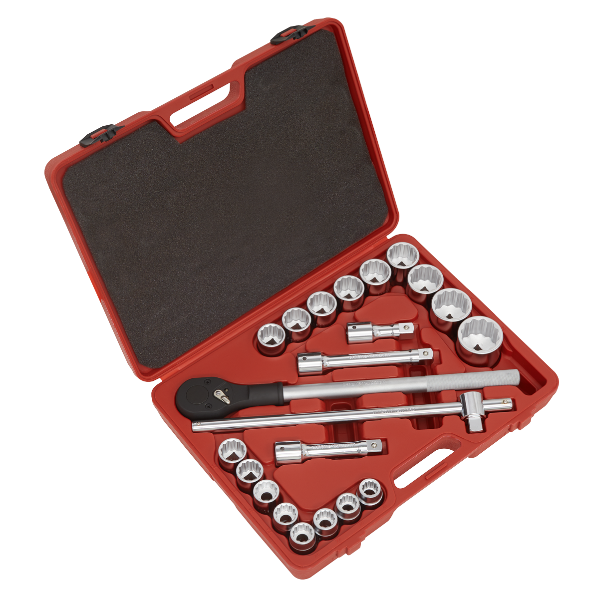 Sealey Socket Set 22pc 3/4"Sq Drive 12-point WallDrive® Metric