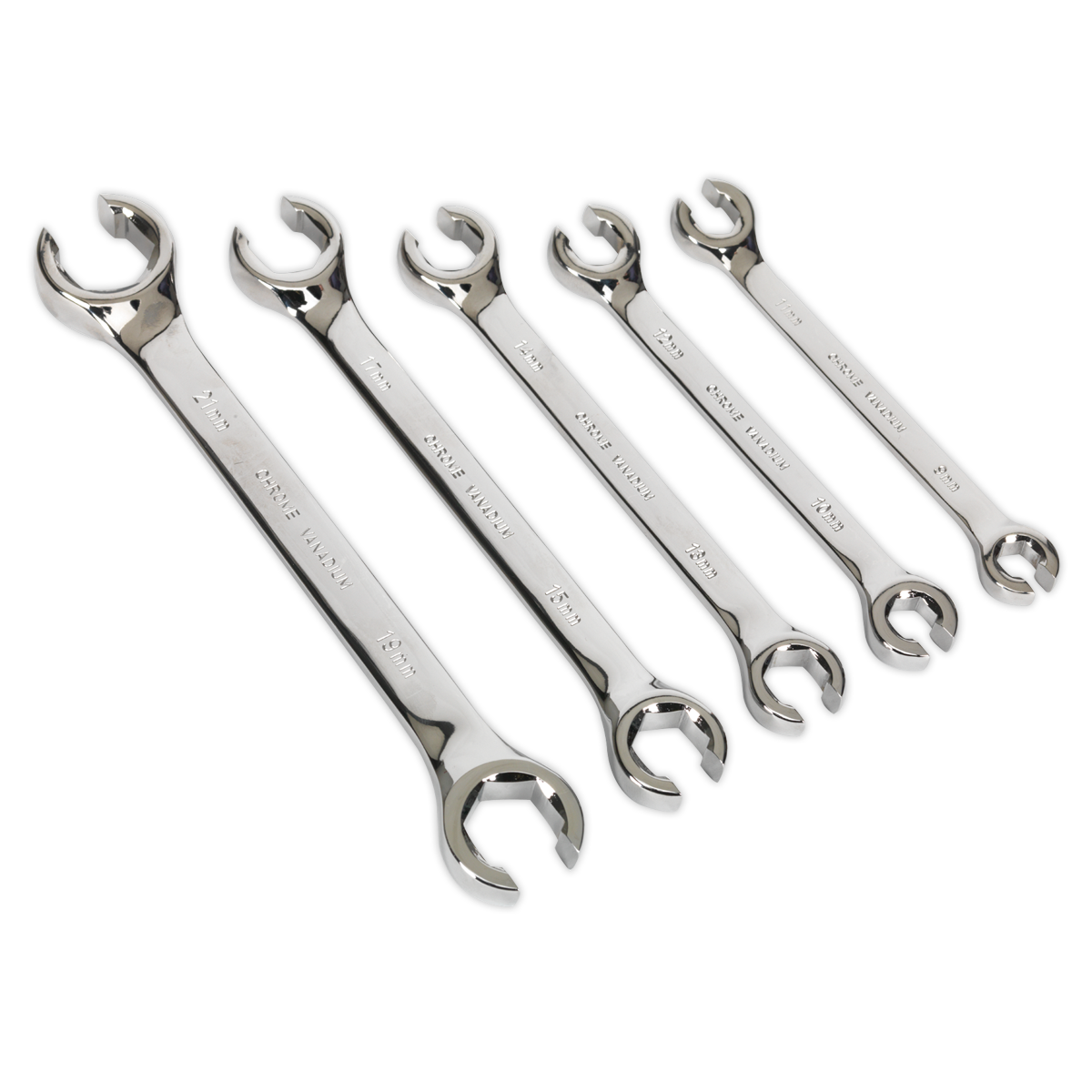 Sealey Flare Nut Spanner Set 5pc Metric