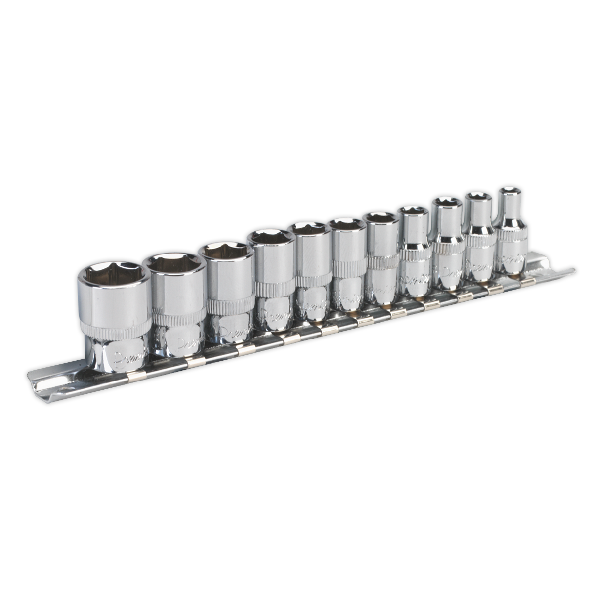 Sealey Socket Set 11pc 1/4"Sq Drive WallDrive® - Imperial