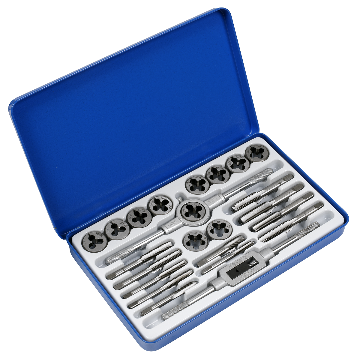 Sealey Tap & Split Die Set Imperial 24pc