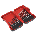 Sealey Brad Point Wood Drill Bit Set 15pc