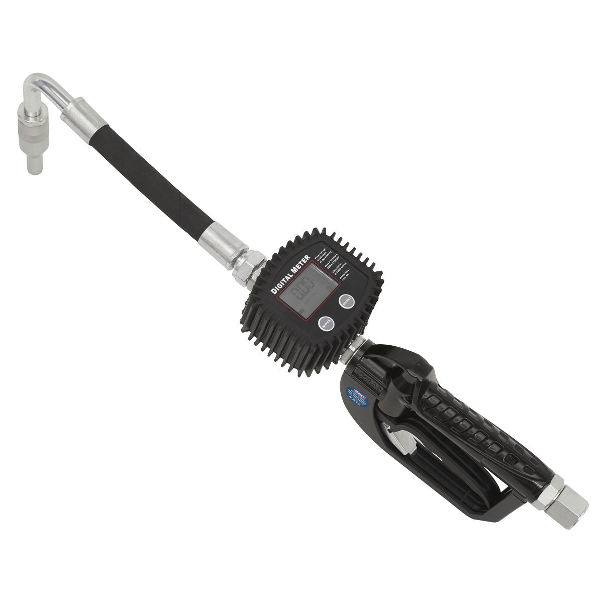 Sealey Oil Hose End Gun with Digital Meter