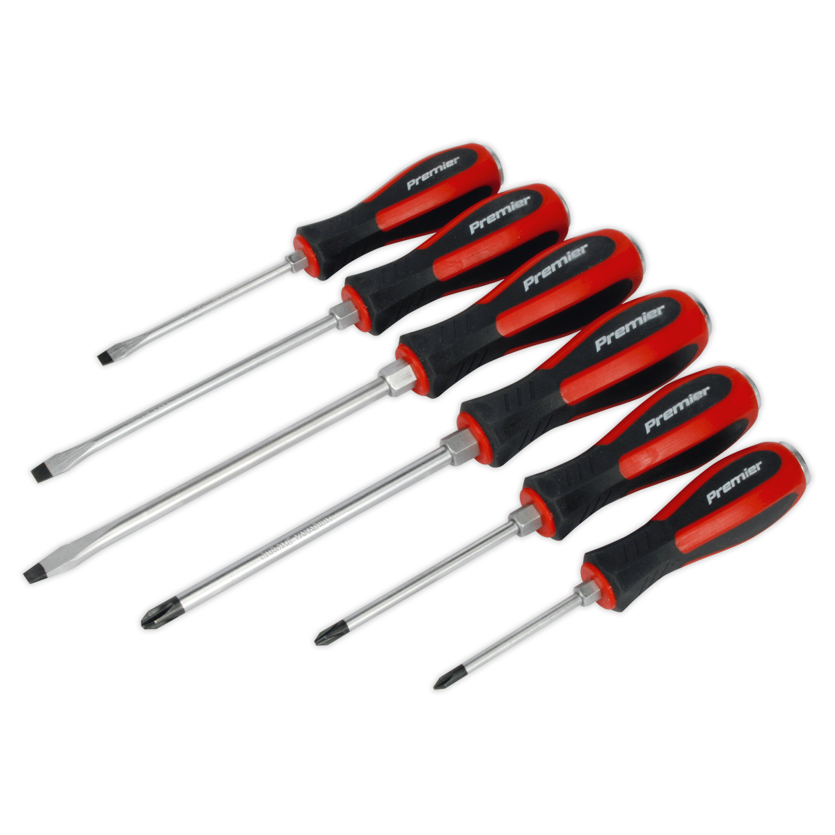 Sealey Screwdriver Set 6pc Hammer-Thru AK4932