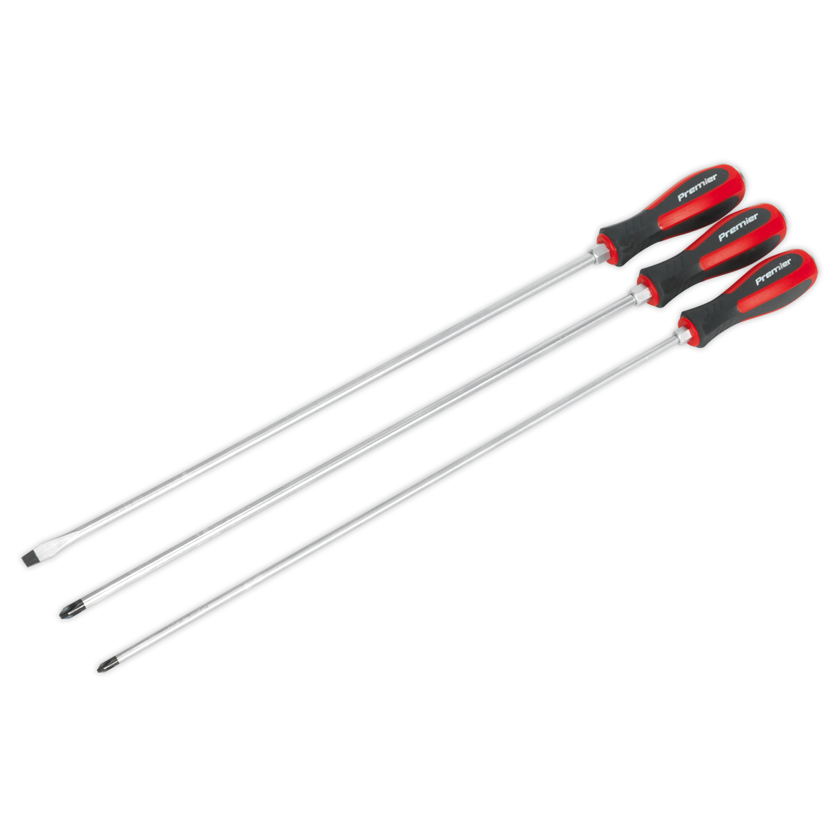 Sealey Screwdriver Set 3pc Hammer-Thru 450mm AK4935