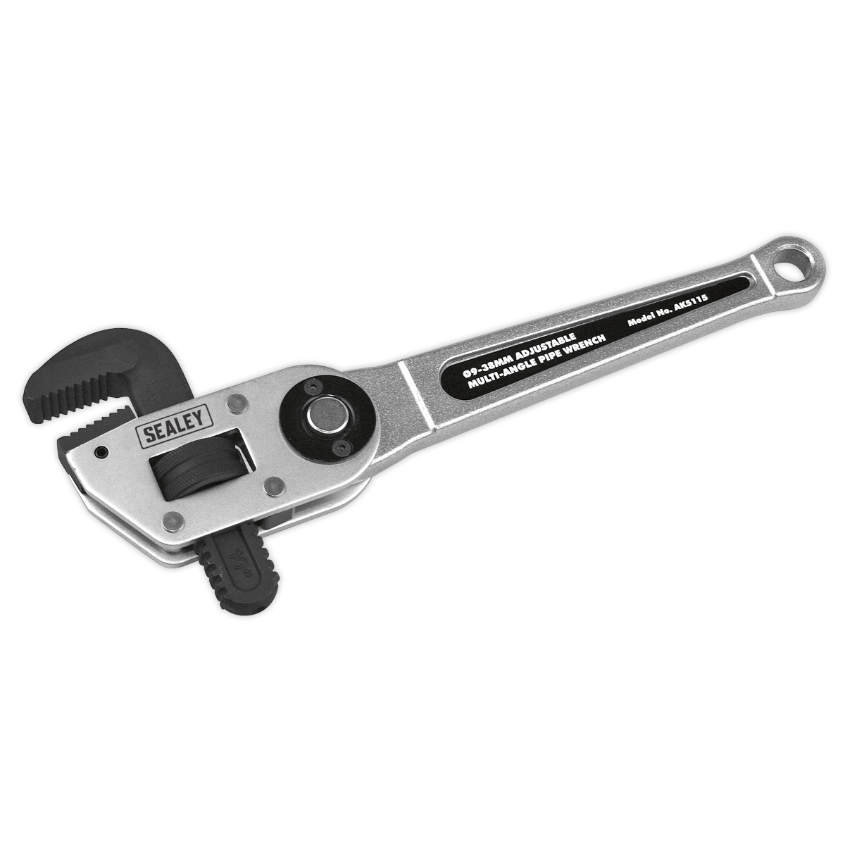 Sealey Adjustable Multi-Angle Pipe Wrench Ø9-38mm