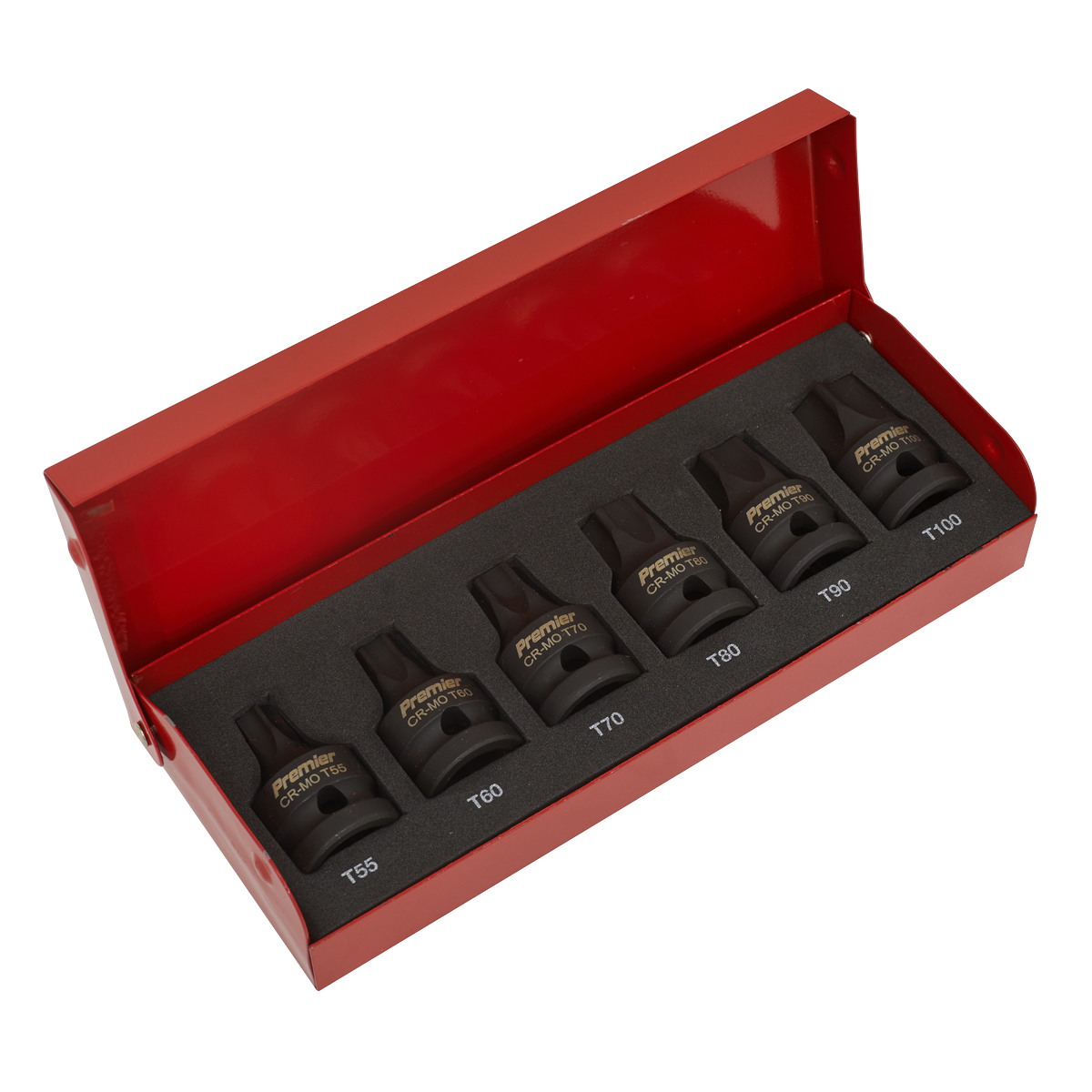 Sealey Impact TRX-Star* Socket Bit Set 6pc 1/2"Sq Drive