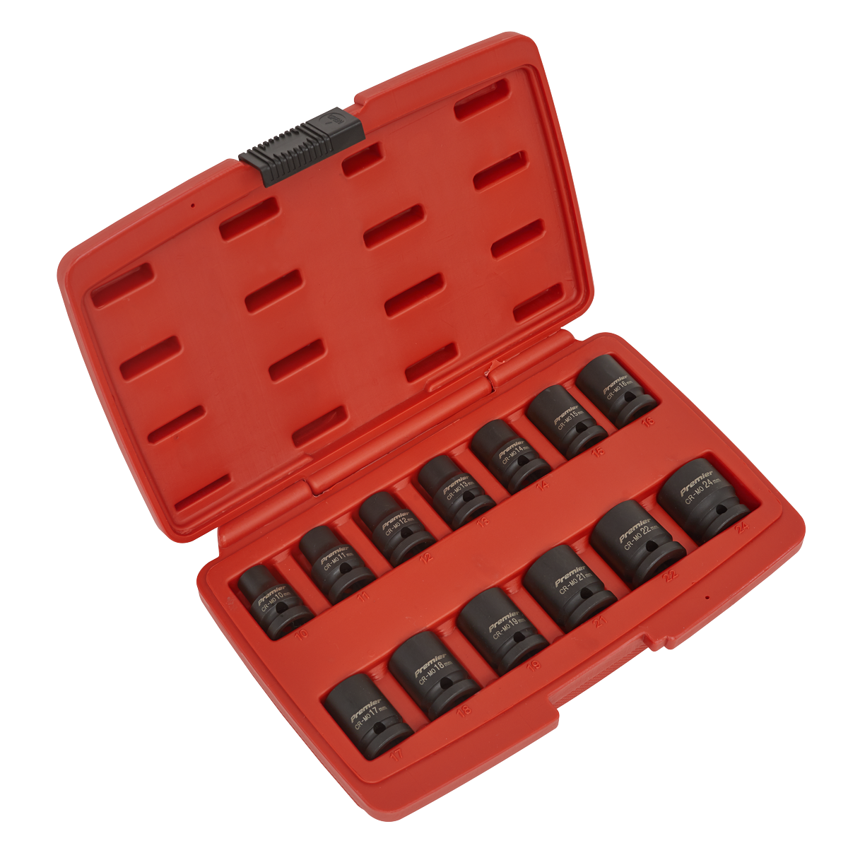 Sealey Impact Socket Set 13pc 1/2"Sq Drive 12-Point