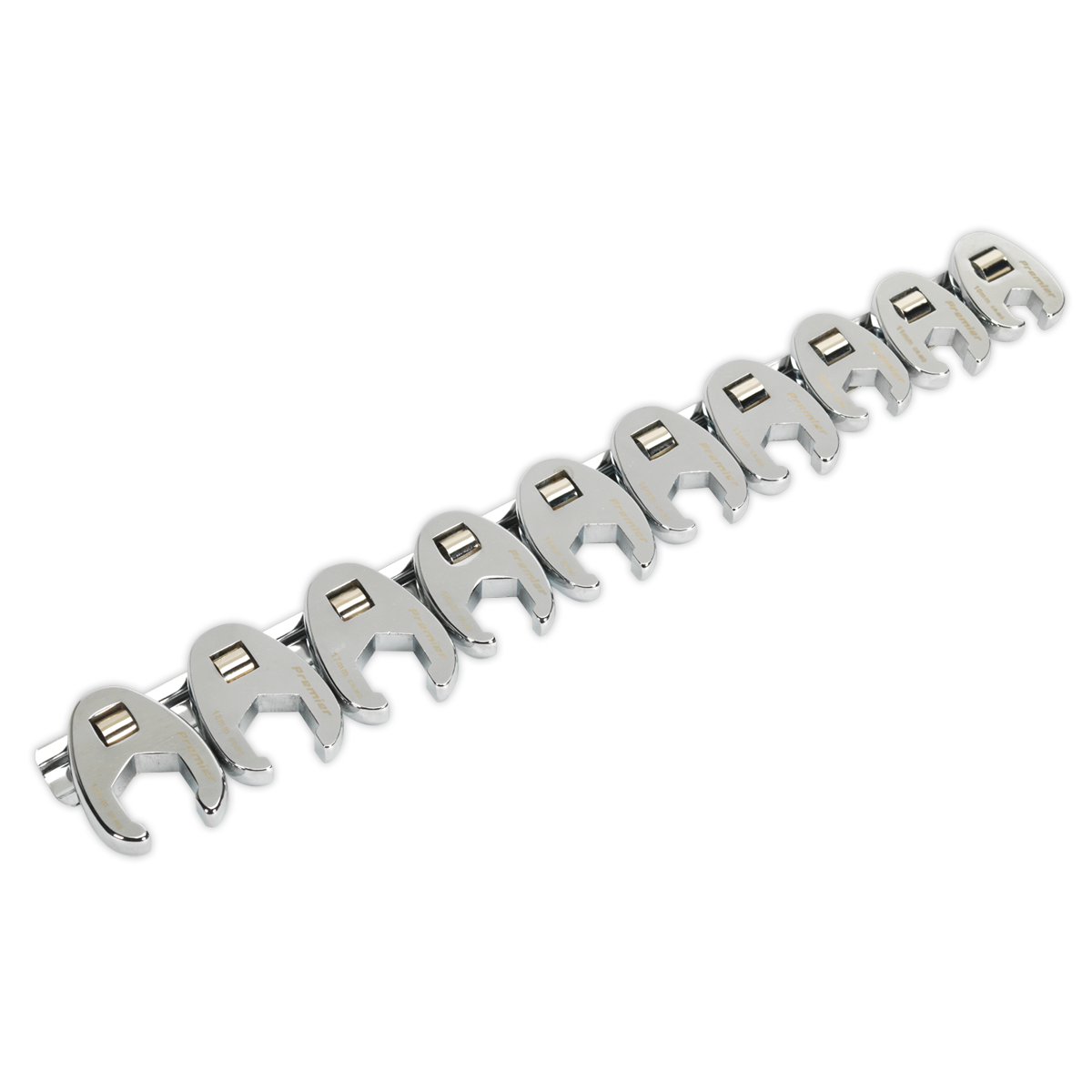 Sealey Crow's Foot Spanner Set 10pc 3/8"Sq Drive - Metric