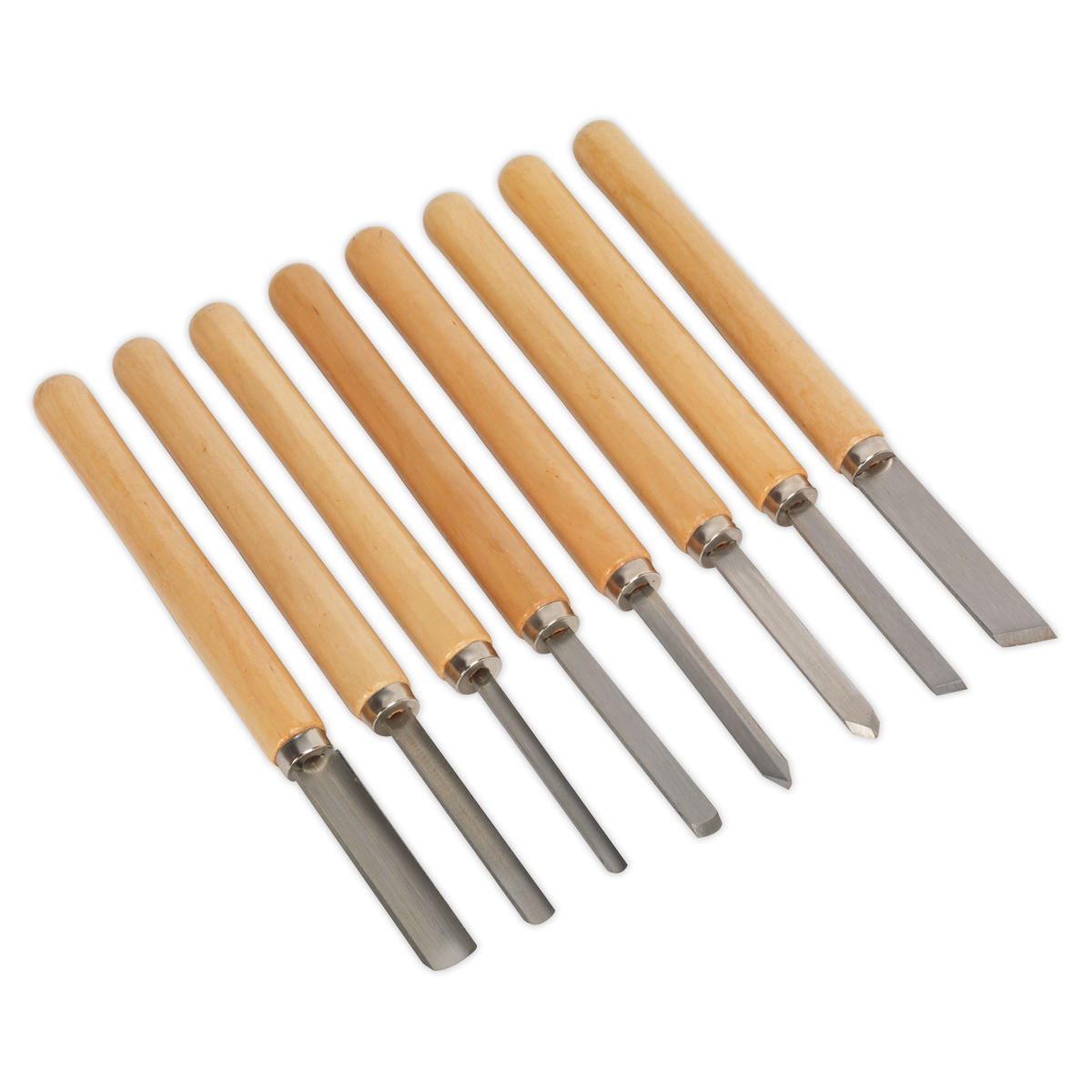 Sealey Wood Turning Chisel Set 8pc