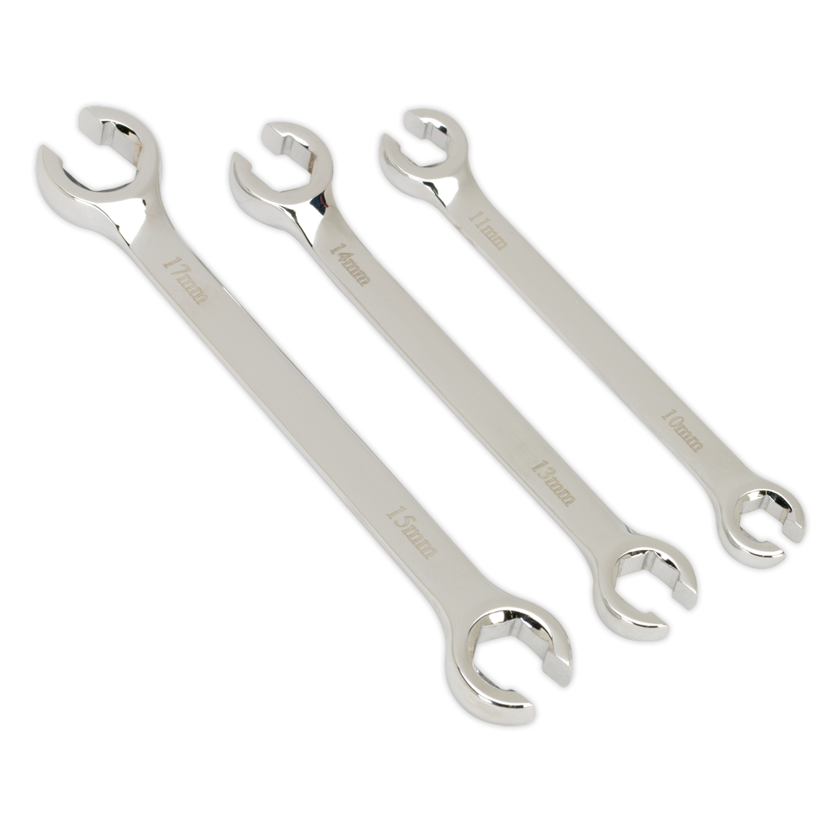 Sealey Flare Nut Spanner Set 3pc Metric