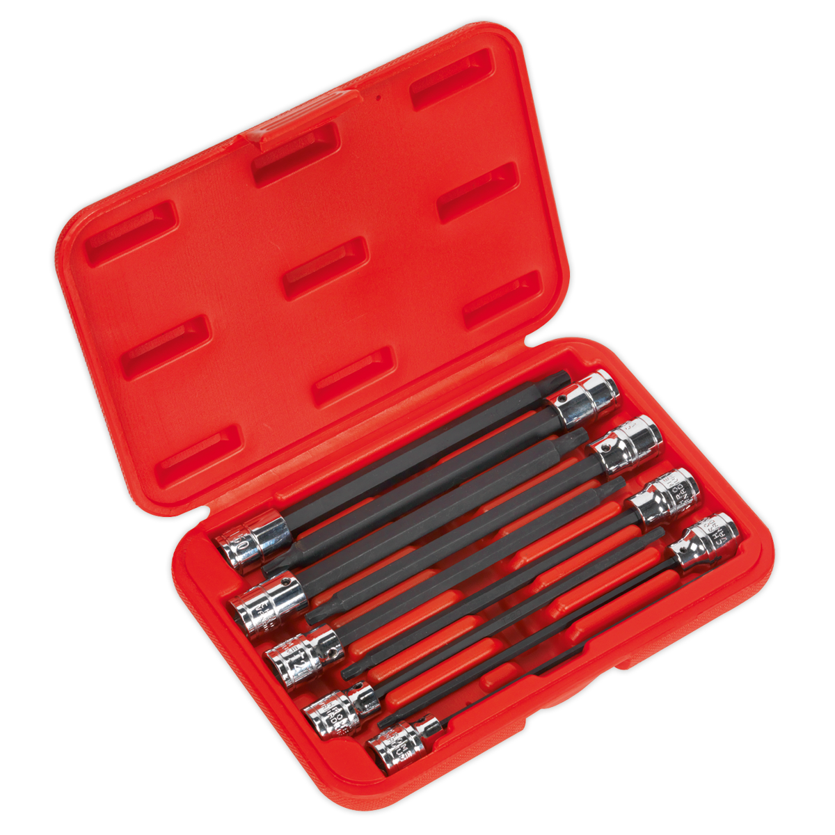 Sealey TRX-Star* Socket Bit Set 9pc 3/8"Sq Drive 150mm