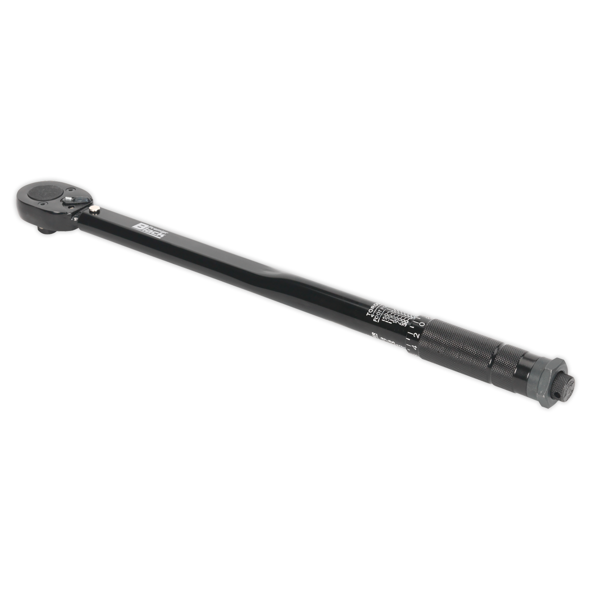 Sealey Micrometer Torque Wrench 1/2"Sq Drive Calibrated Black Series