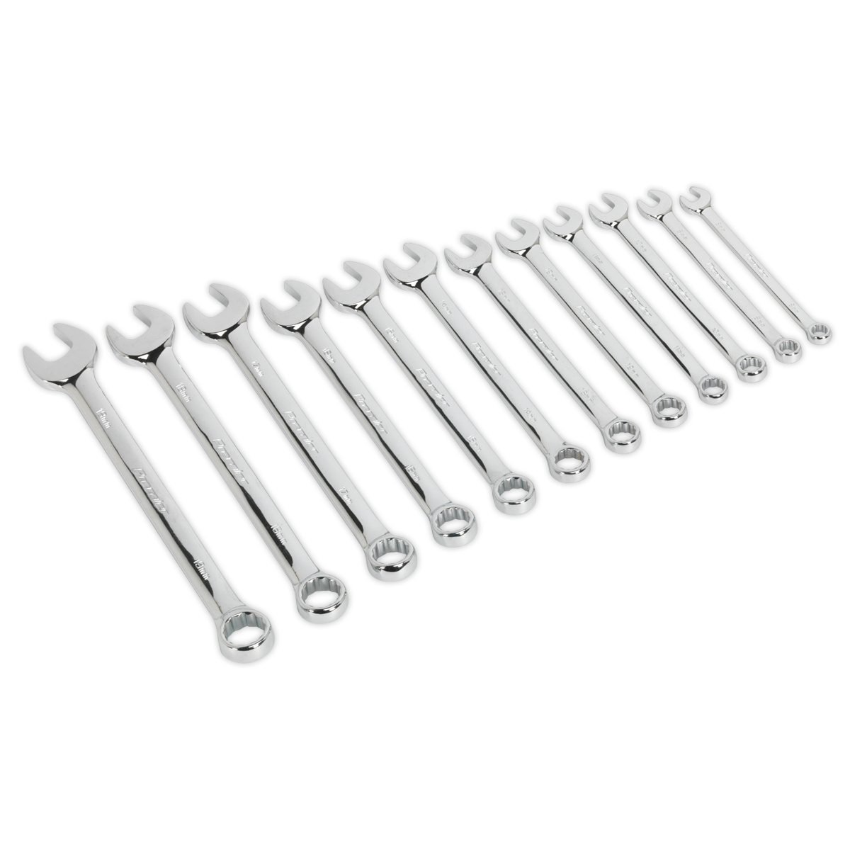 Sealey Combination Spanner Set 12pc Metric AK63012