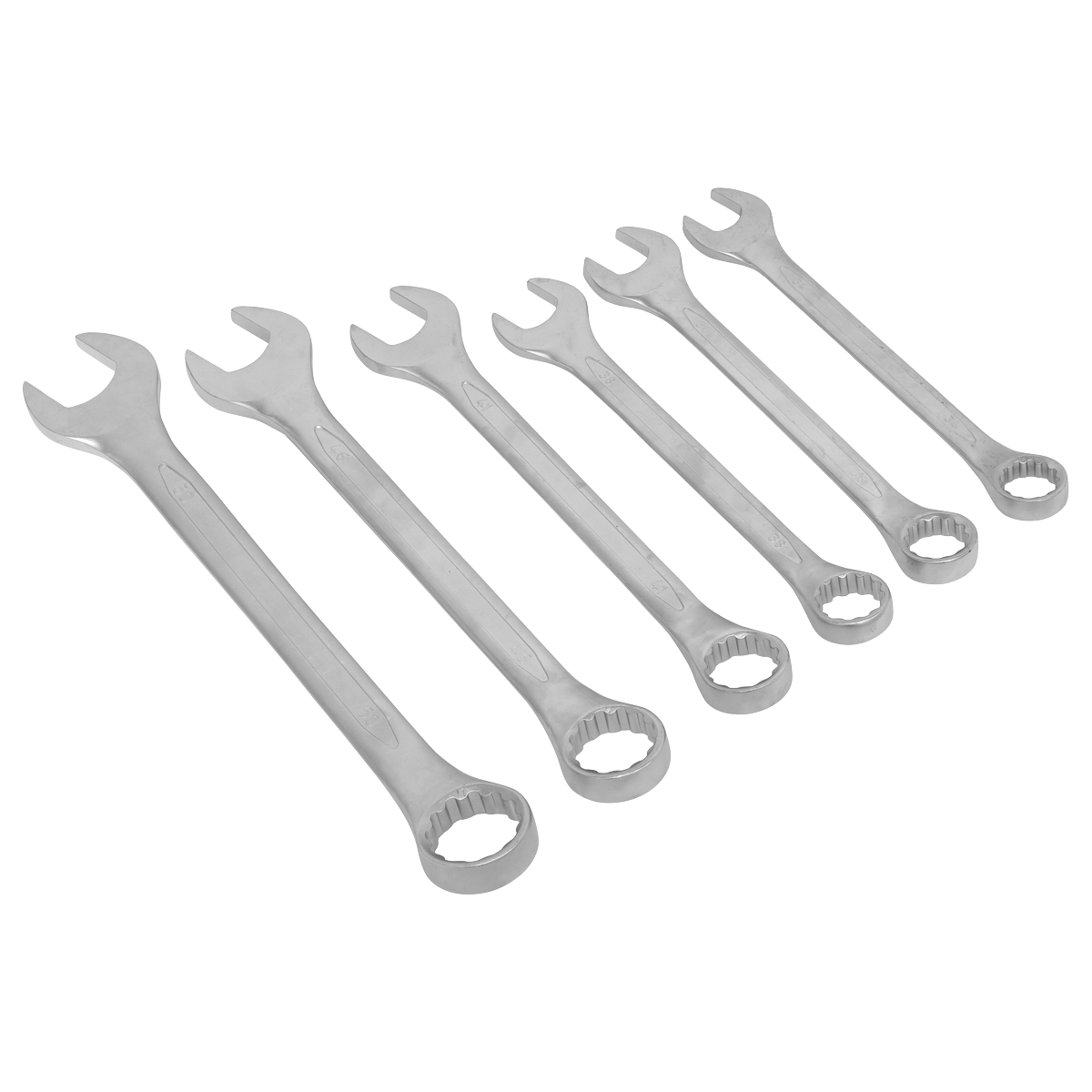 Sealey Combination Spanner Set 6pc Jumbo Metric