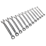 Sealey Ratchet Combination Spanner Set 12pc Metric Platinum Series