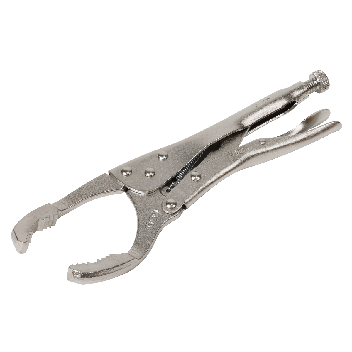 Sealey Ø45-130mm Oil Filter Locking Pliers - Angled